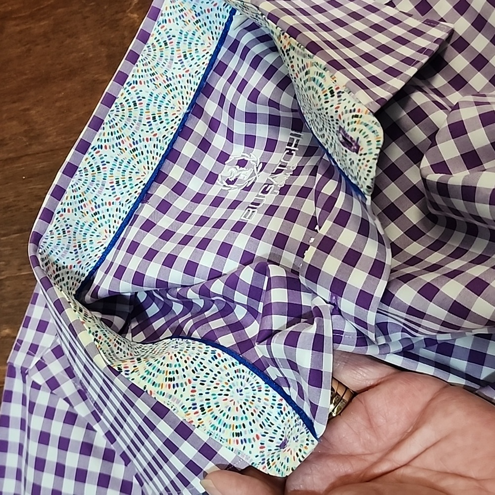 Bugatchi Uomo Gingham Button Down Shirt - image 7